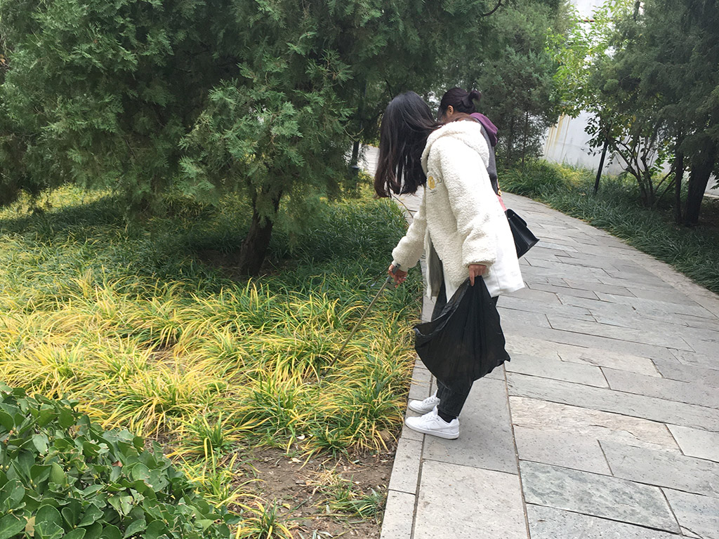 「北京柳蔭公園」保護活動を参加する